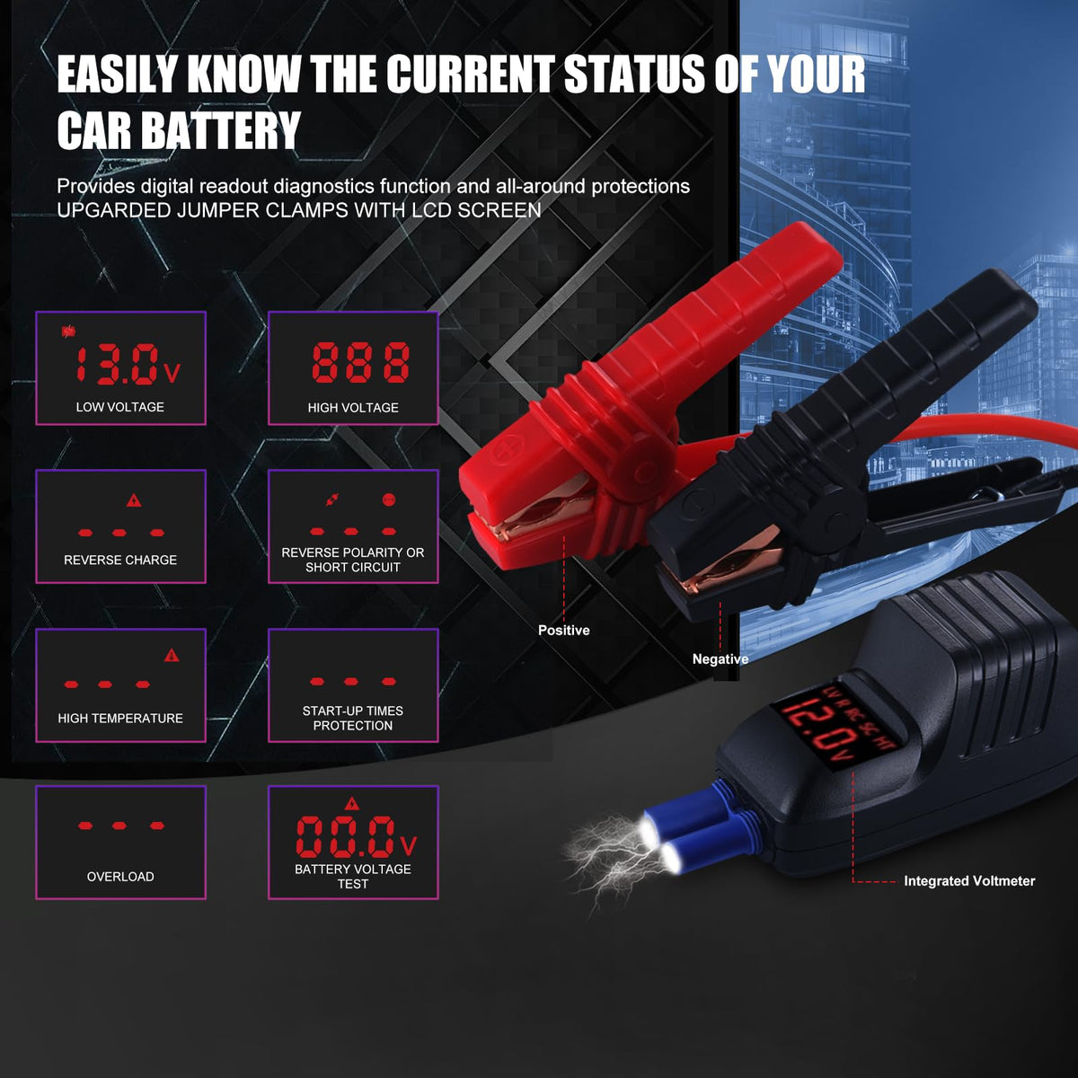 12V Car Jump Starter, 16800mAh J259523