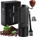 Manual Coffee Grinder Detachable Stainless Steel Conical Burr Black M7951