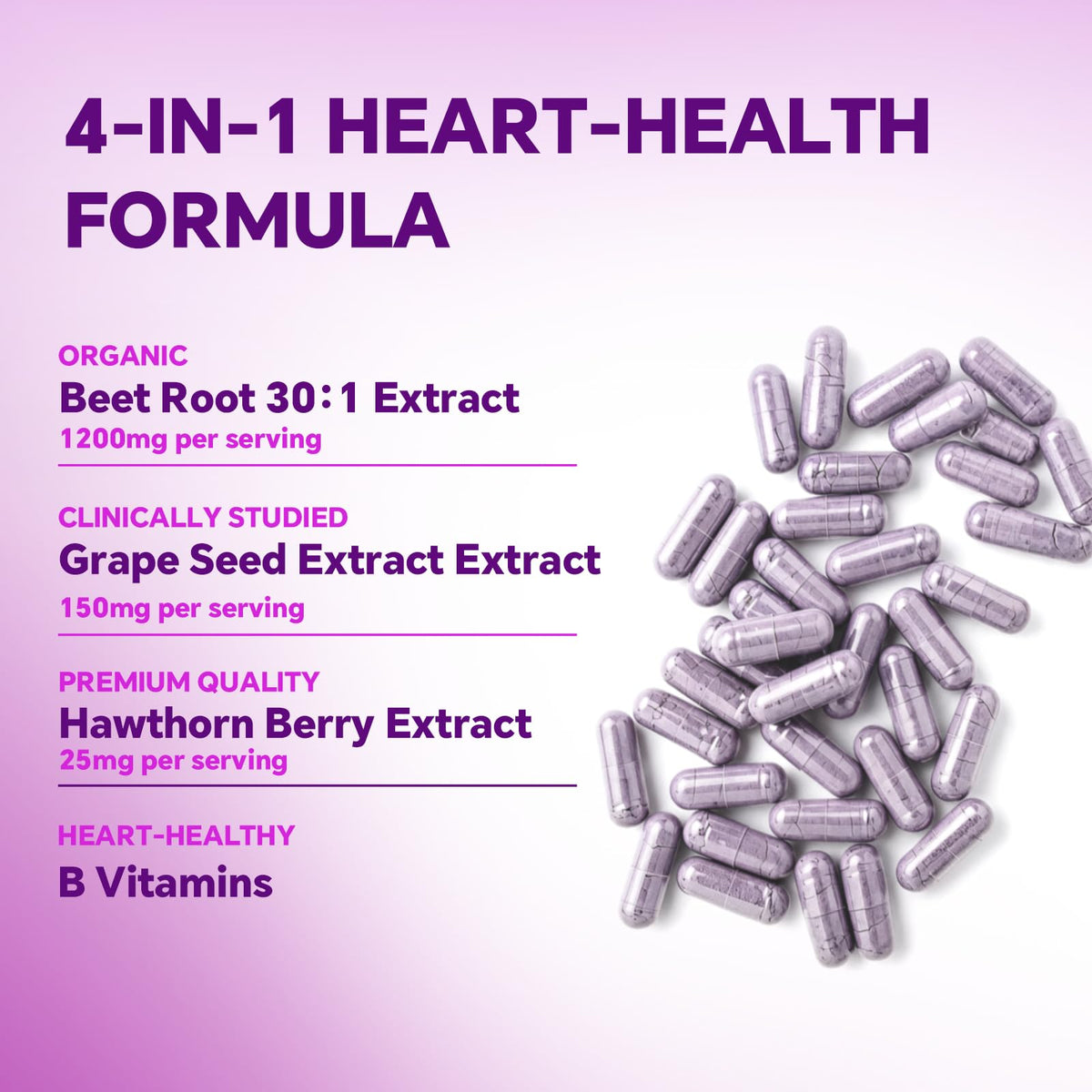 Beet Root Capsules 1200mg 60 Count U14683