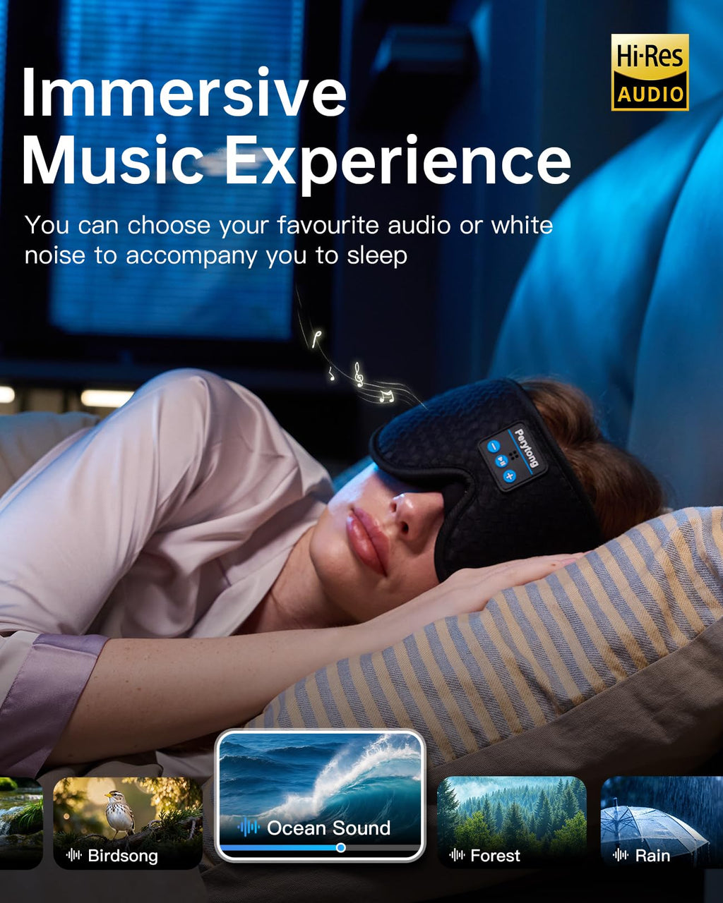 Bluetooth Sleep Mask with Headphones Q835468