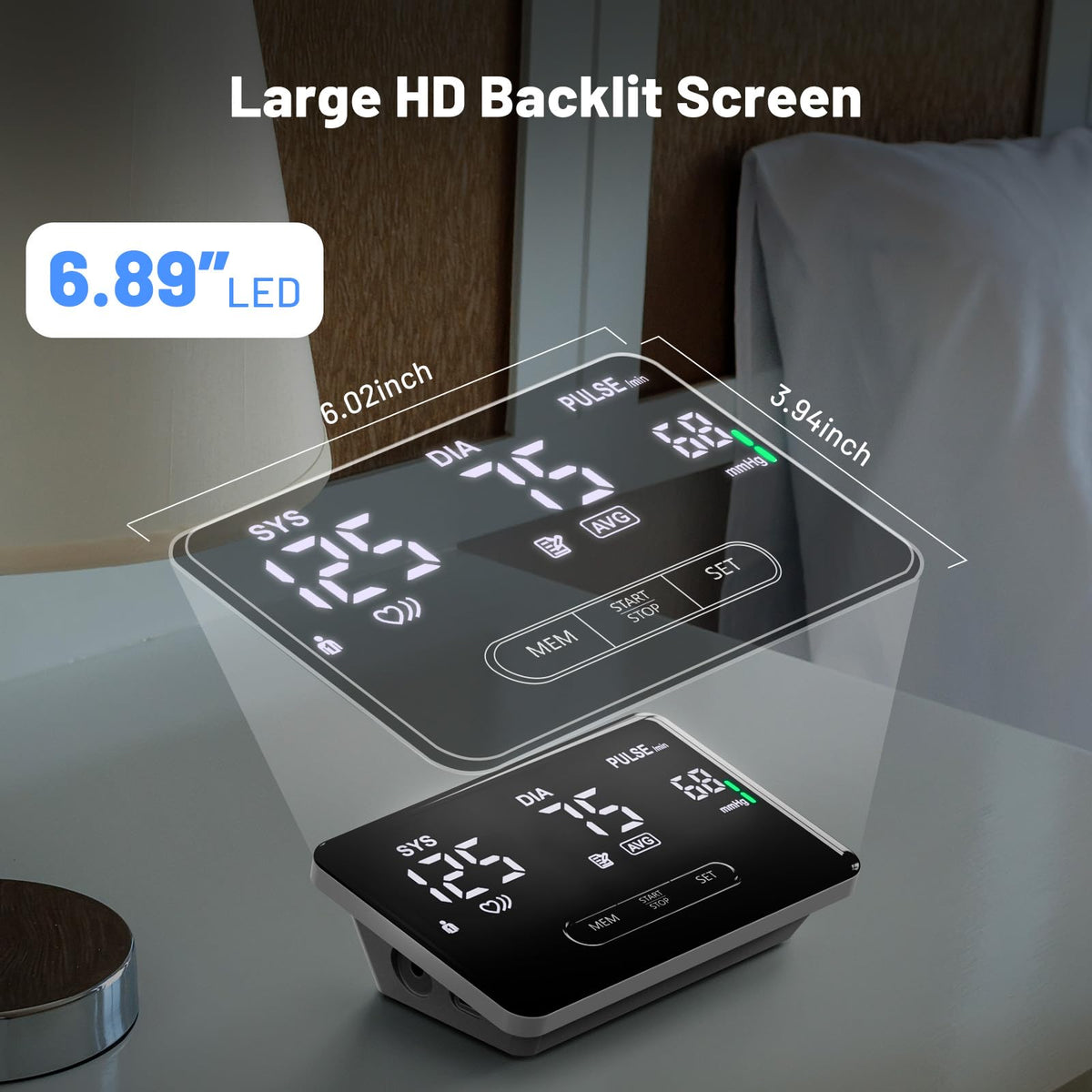 Smart Upper Arm Blood Pressure Monitor A924