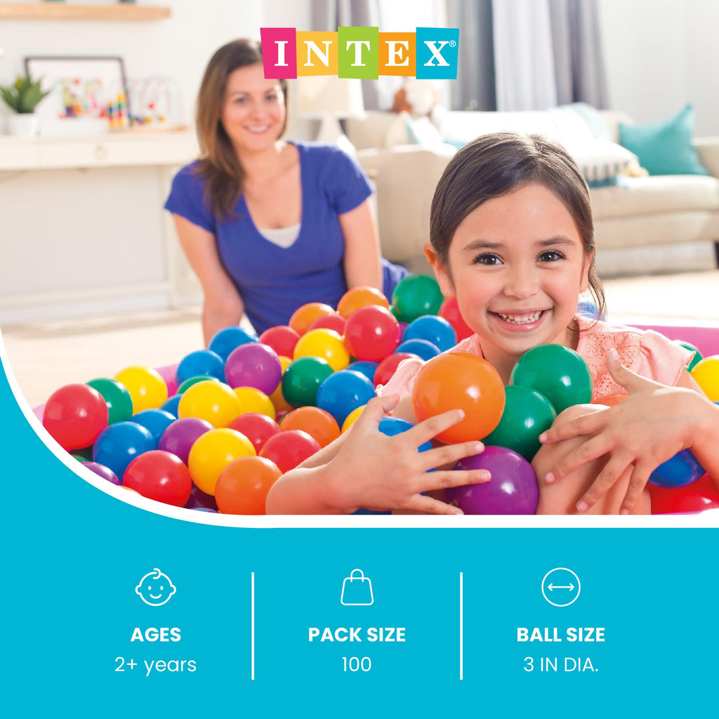 Large Plastic Ballz for Ball Pits, 100-Count R355