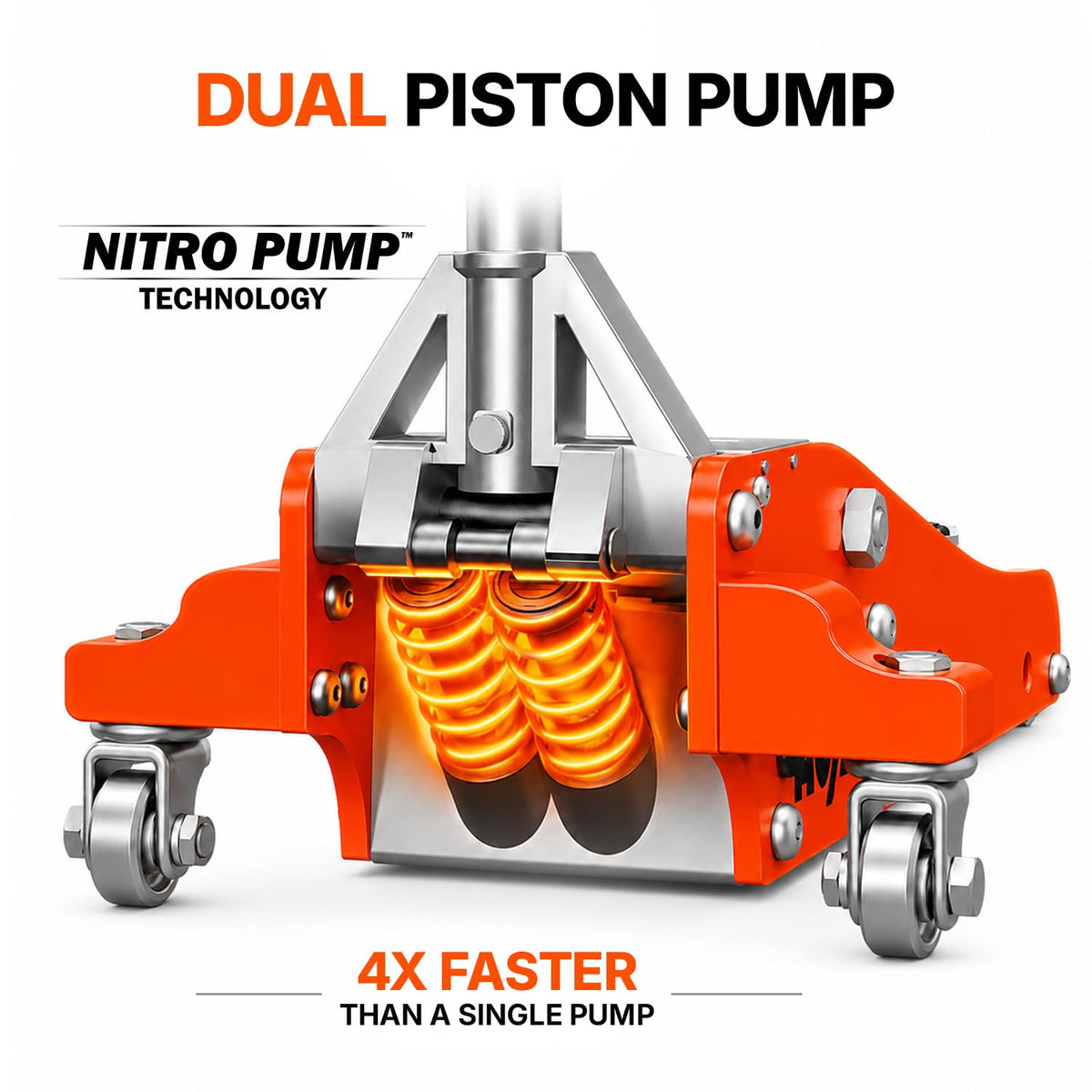 1.5 Ton Aluminum Steel Low Profile Hydraulic Floor Jack E1793