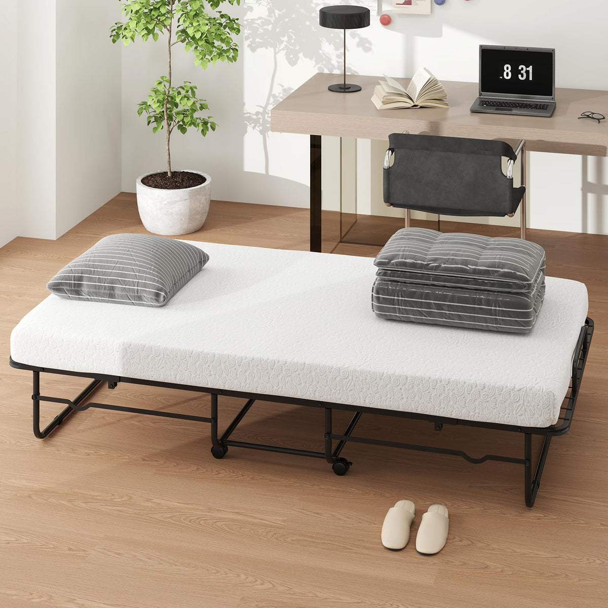 Twin Folding Bed with Mattress N94766