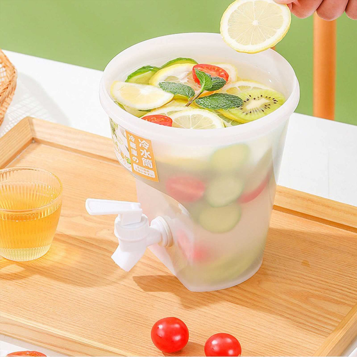 3.5L Plastic Water Dispenser with Lids & Faucet K13895