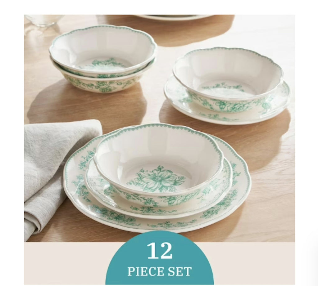 12-Piece Stoneware Dinnerware Set P80686