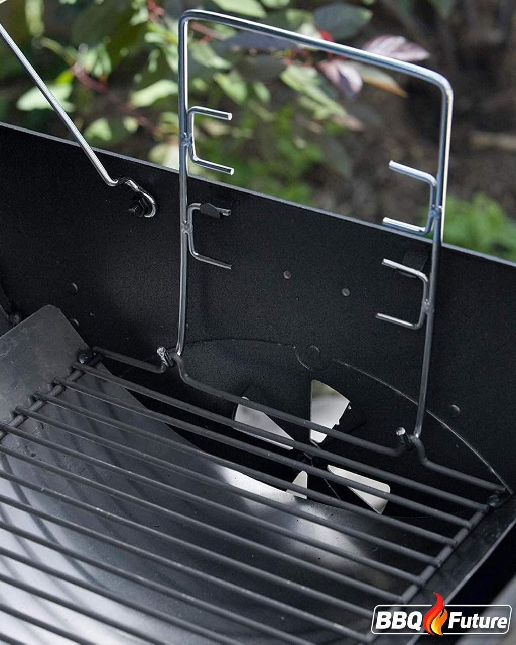 27 inch Porcelain-coated Steel Ash Pan with 2pcs Fire Grate Hanger F9576