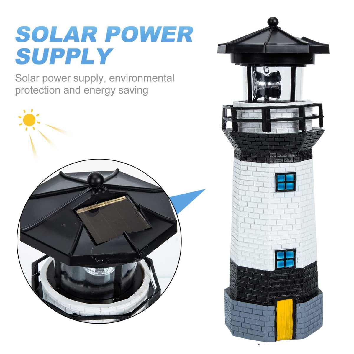 Solar Powered Rotating Garden Statue X426409