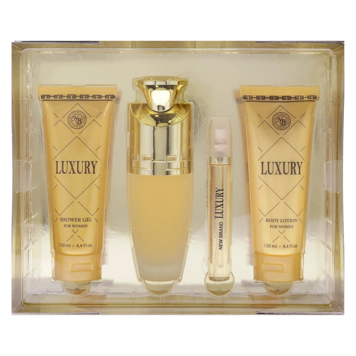 4 Pc Gift Set 3.3oz EDP Spray 4.4oz Shower Gel 4.4oz Body Lotion 0.5oz EDP Spray D59982
