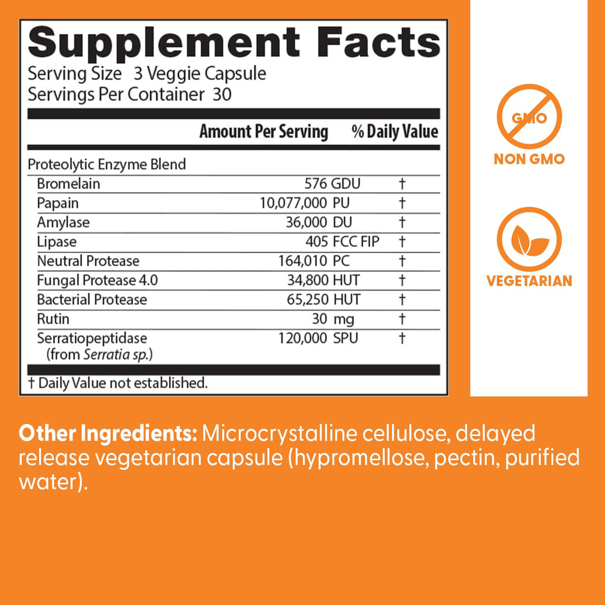 Bromelain 90 Veg Capsules I417