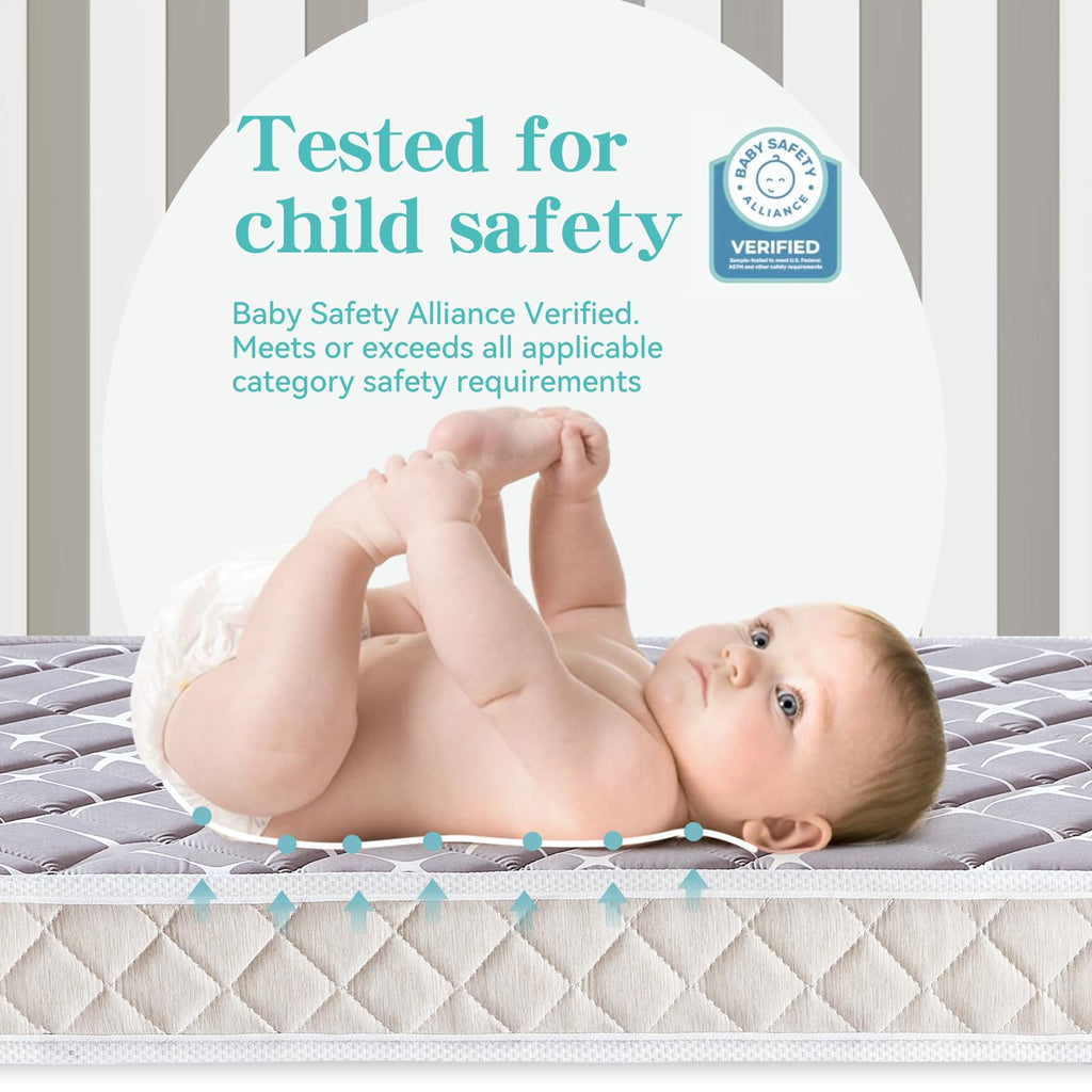 Hypoallergenic Baby Crib and Toddler Mattress 52" x 27.6" x 5" K165