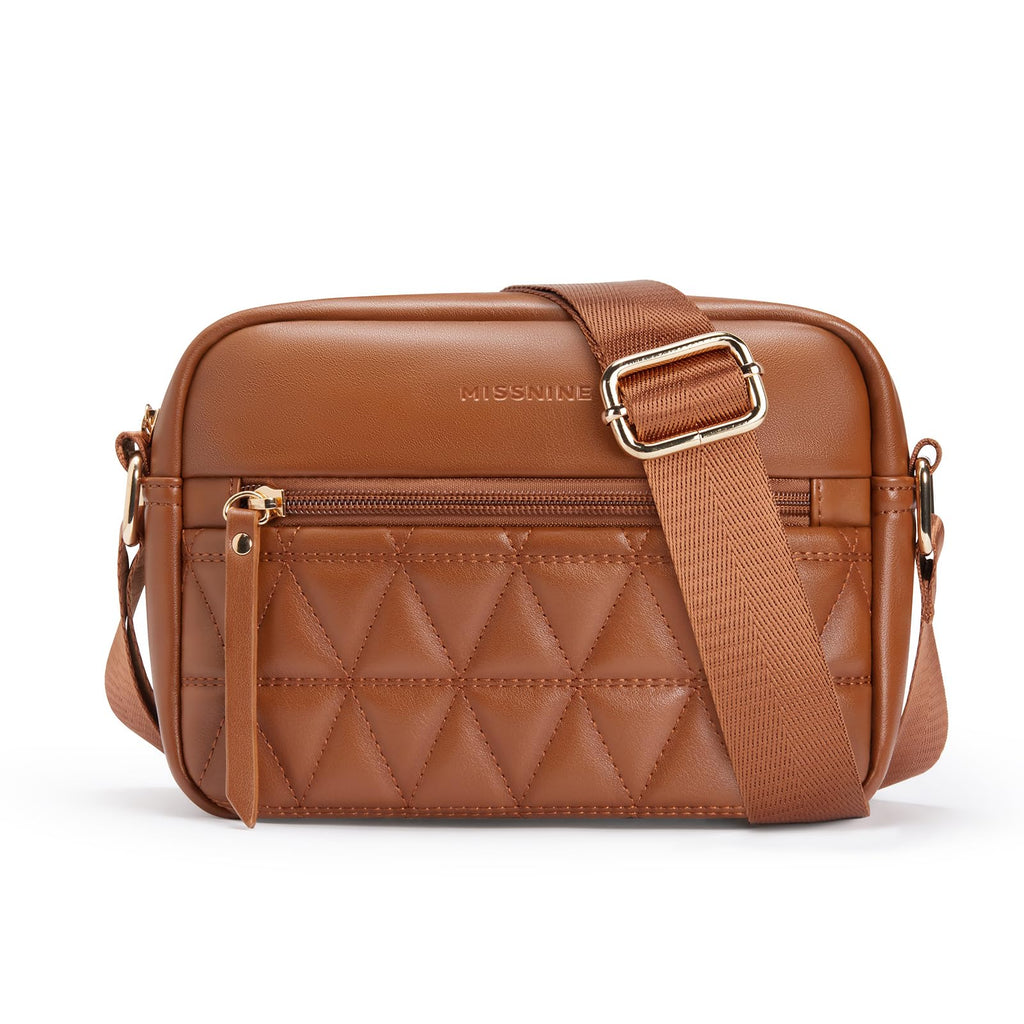 Quilted Crossbody Purse with Adjustable Strap H91032