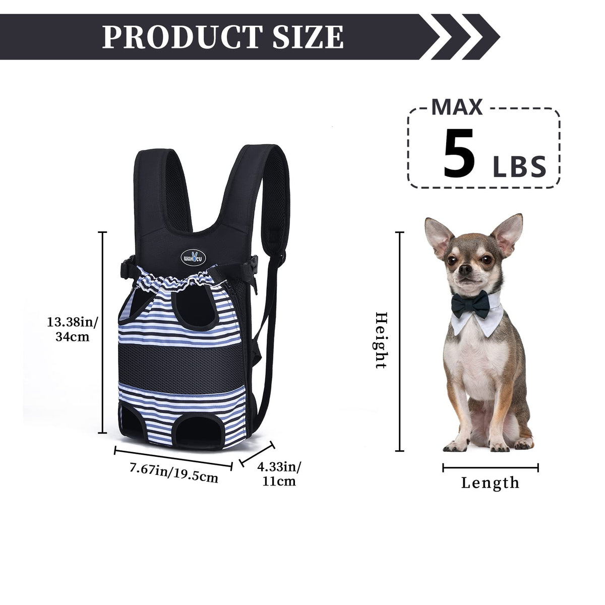 Adjustable Pet Carrier Backpack J525