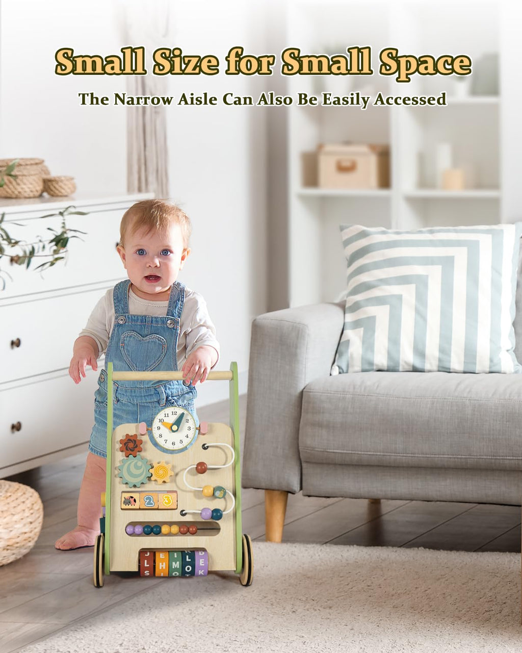 Wooden Push Walker with Wheels S925382