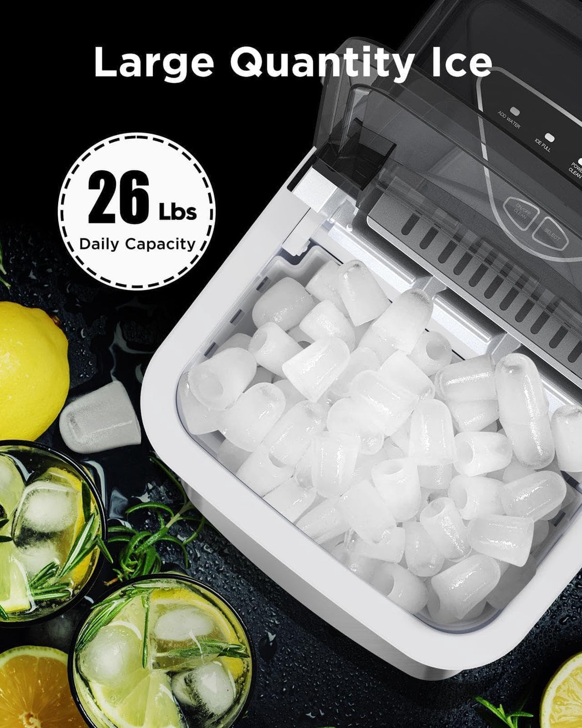 Countertop Ice Maker with 2 Ice Sizes C533
