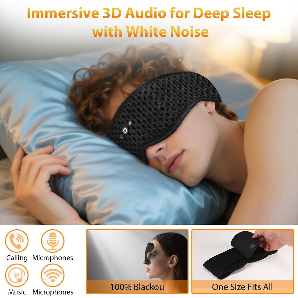 Sleep Mask with Bluetooth Headphones I7854