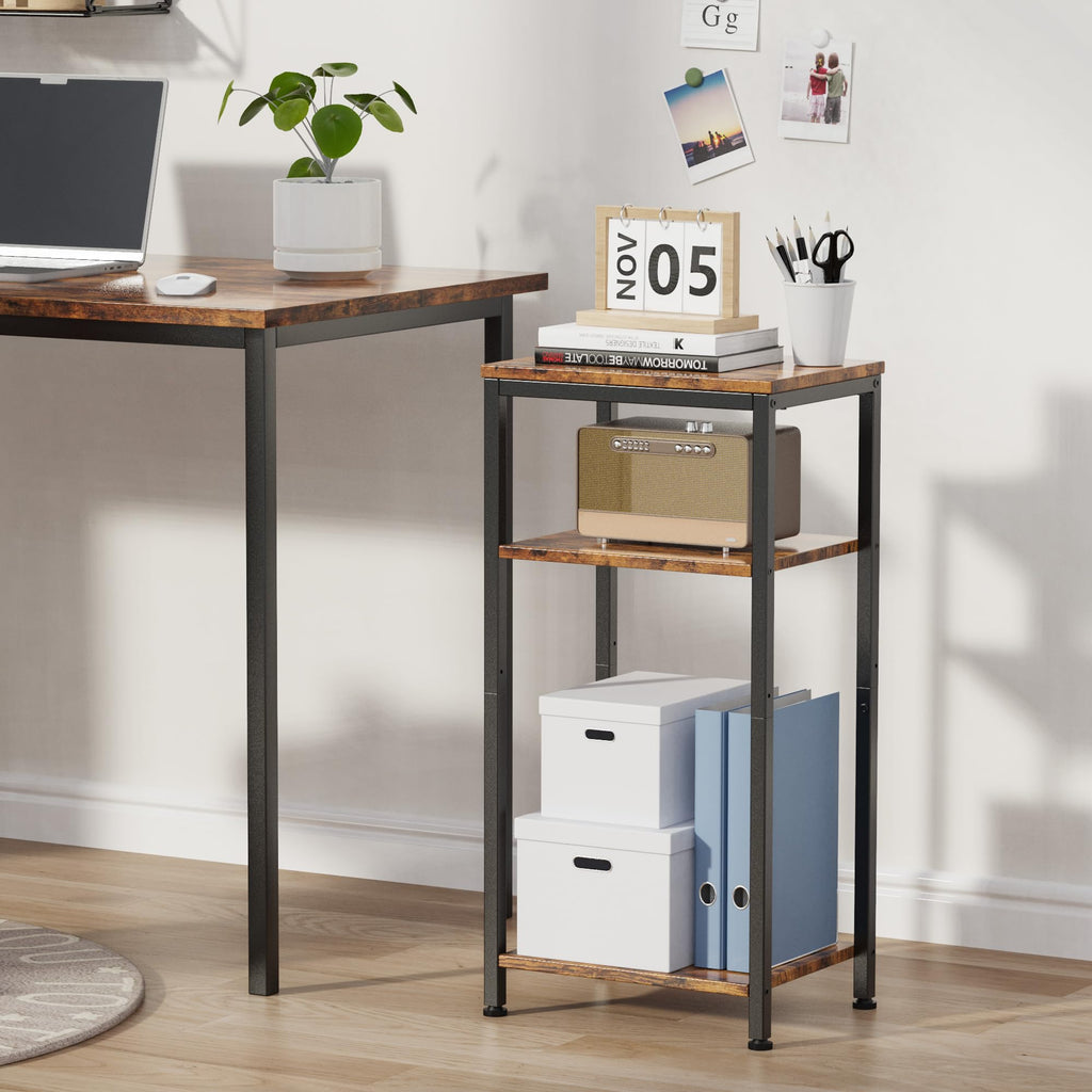 3 Tier End Table with Storage Shelves B3363