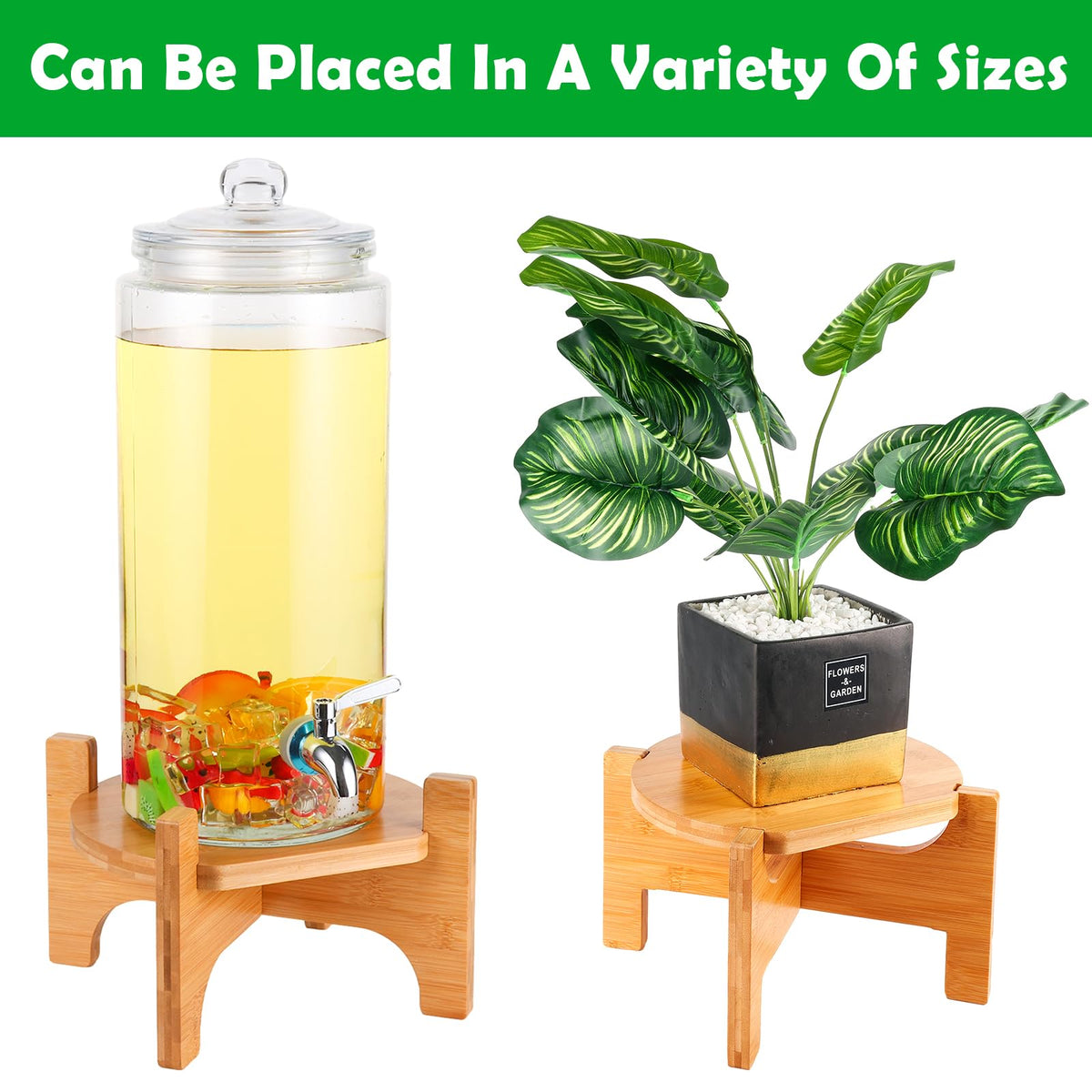Bamboo Drink Dispenser Stand I4150
