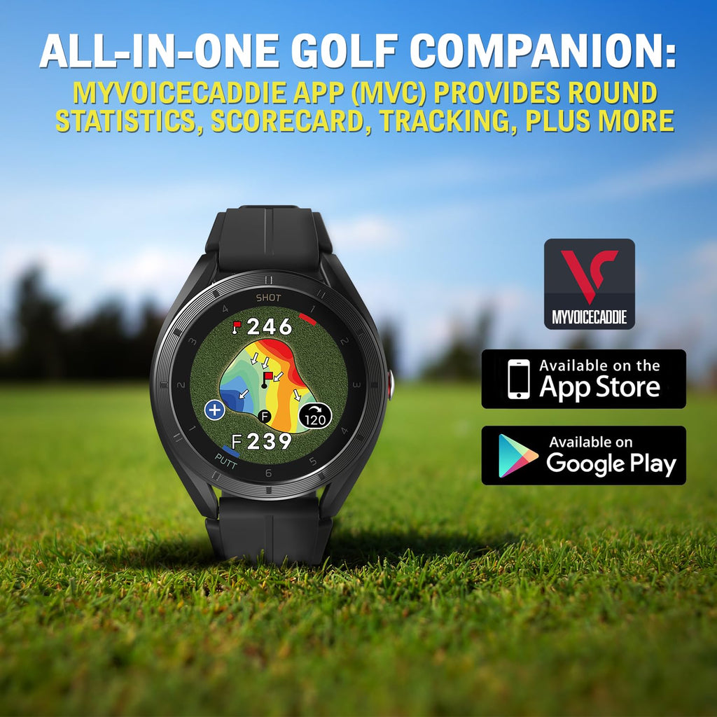 GPS Golf Watch with Green Undulation Slope Mode 1.2" Color Touchscreen Q705259