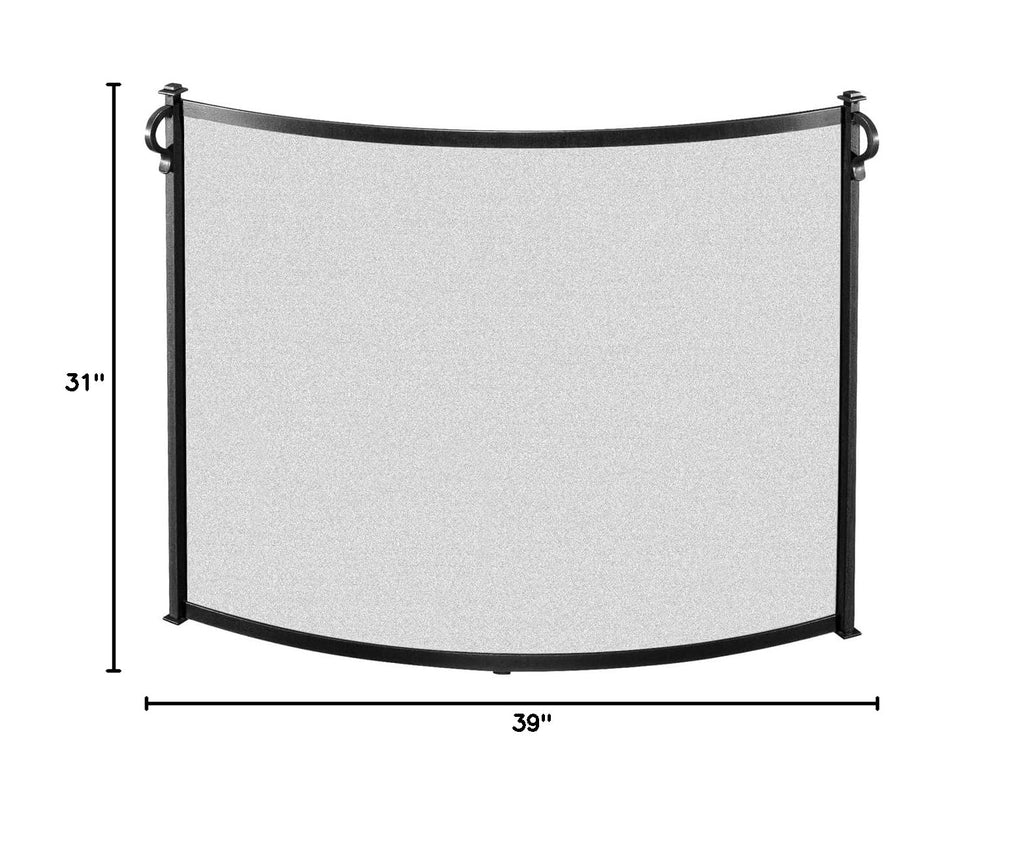 Bowed Fireplace Screen C14615