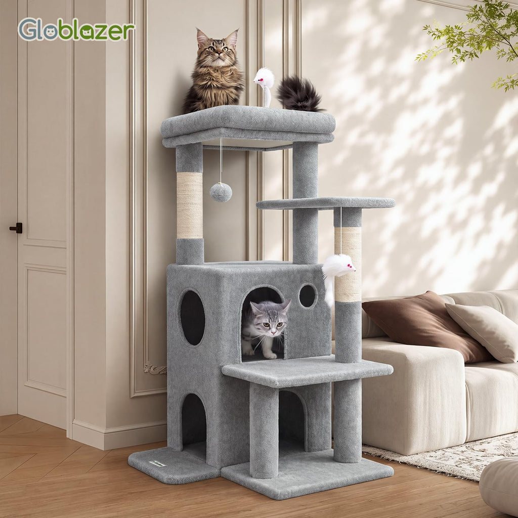 Light Grey Cat Tree Tower W201249