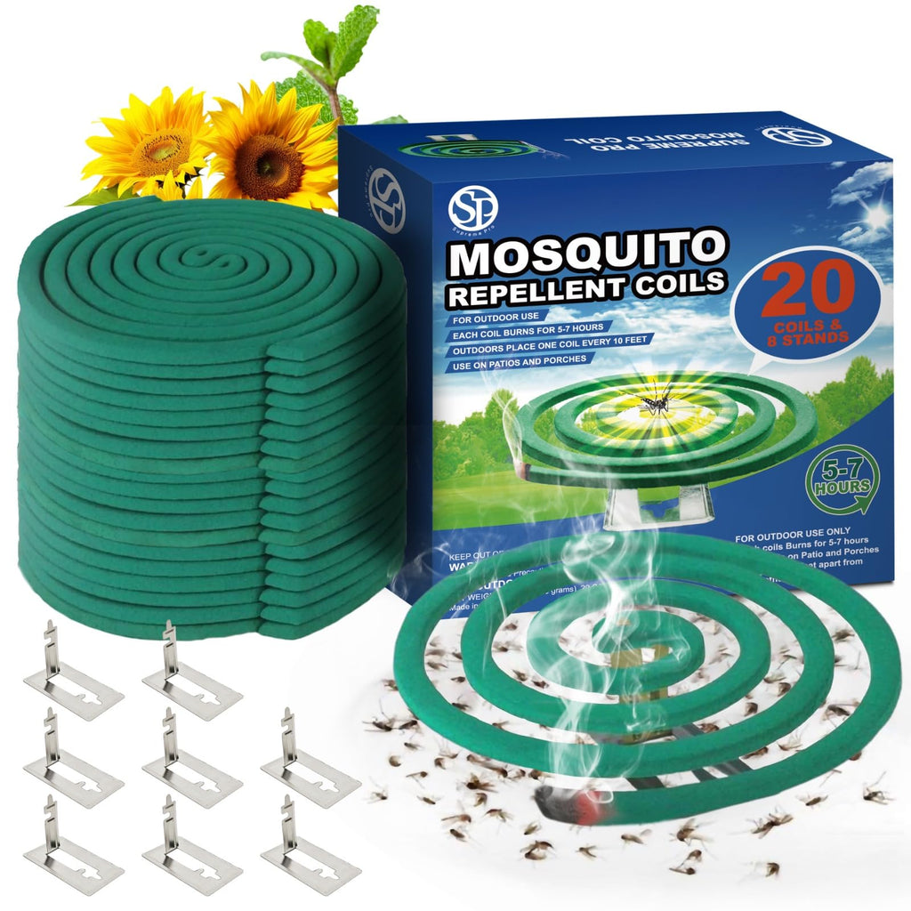 Mosquito Repellent Coils 20 Coils 8 Coil Stands M55932