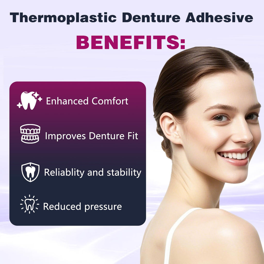 2Pcs Thermoplastic Denture Adhesive A783922