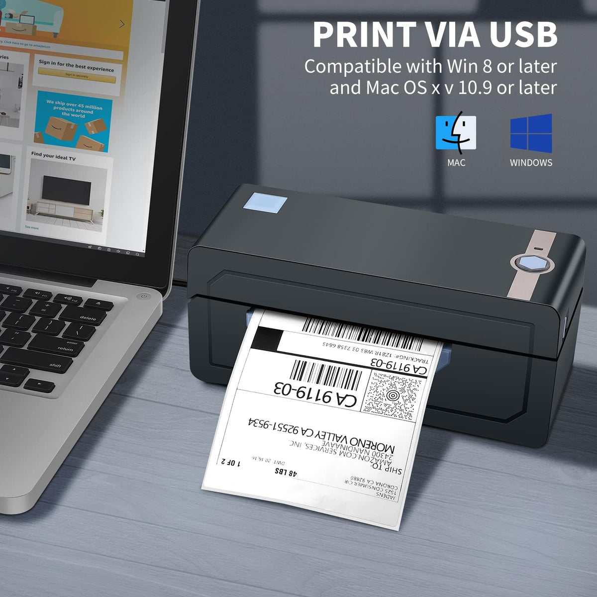 Bluetooth Thermal 4x6 Label Printer K6394