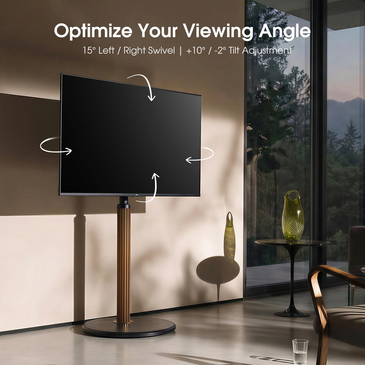 Aluminum Rolling TV Stand for 32-65 inch TVs W6717