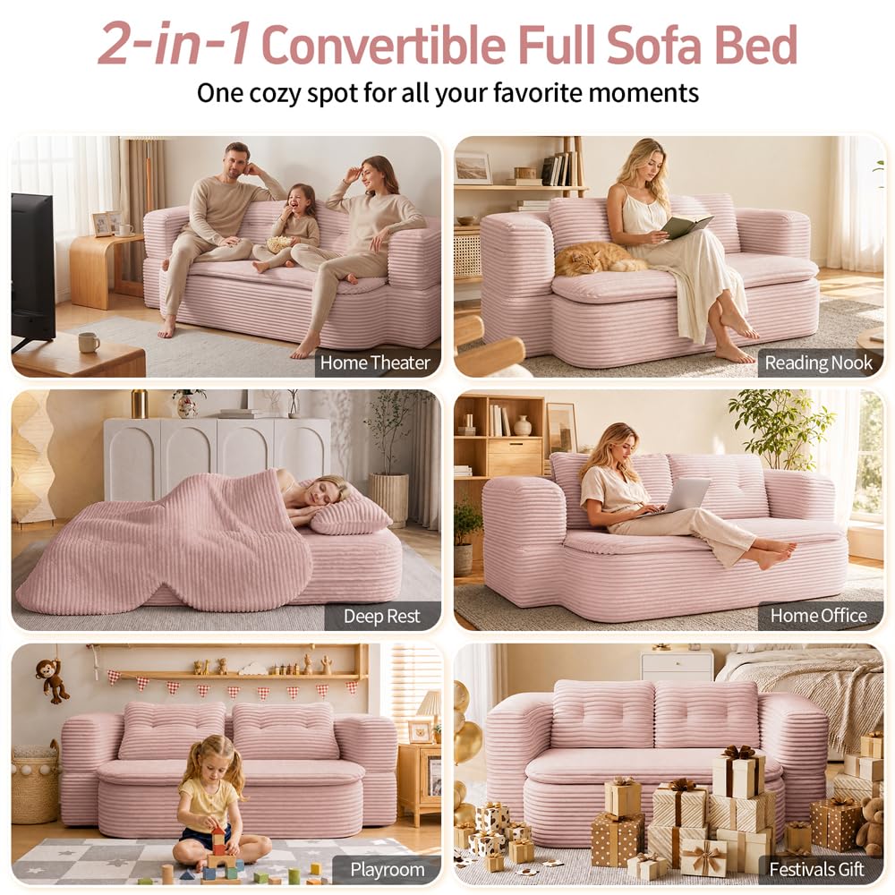 78" Full-Size Convertible Sofa E902366