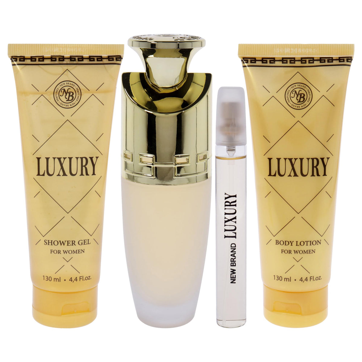 4 Pc Gift Set 3.3oz EDP Spray 4.4oz Shower Gel 4.4oz Body Lotion 0.5oz EDP Spray D59982