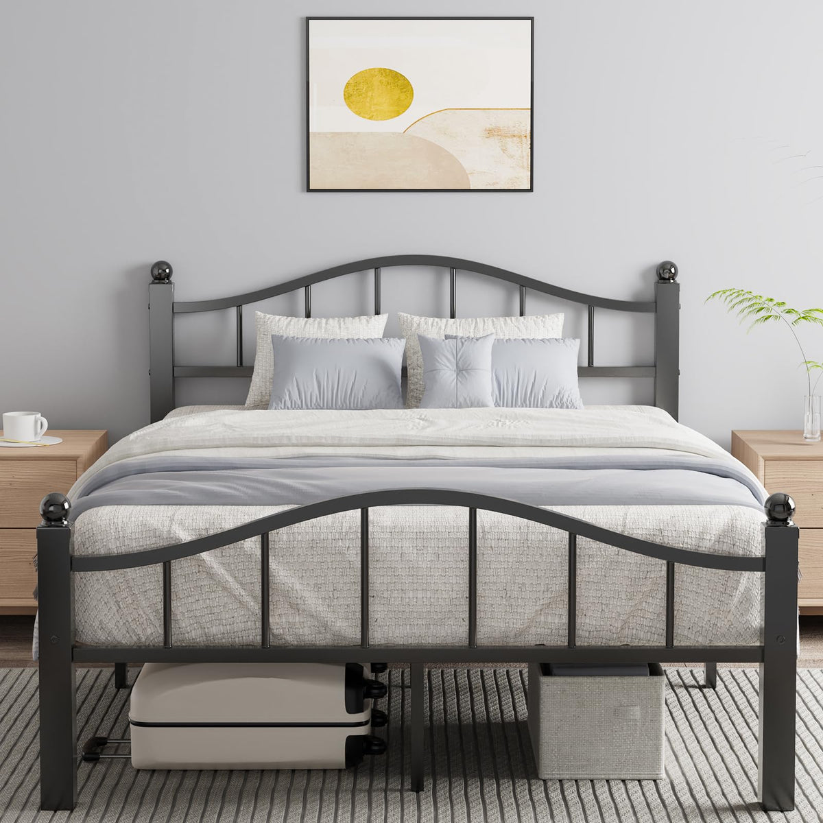 Full Size Bed Frames with Headboard T459