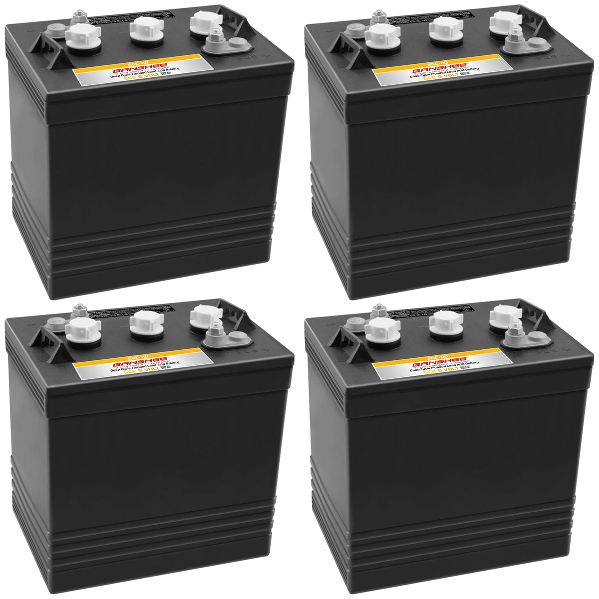 220Ah Deep Cycle Golf Cart Batteries 4-Pack P7053