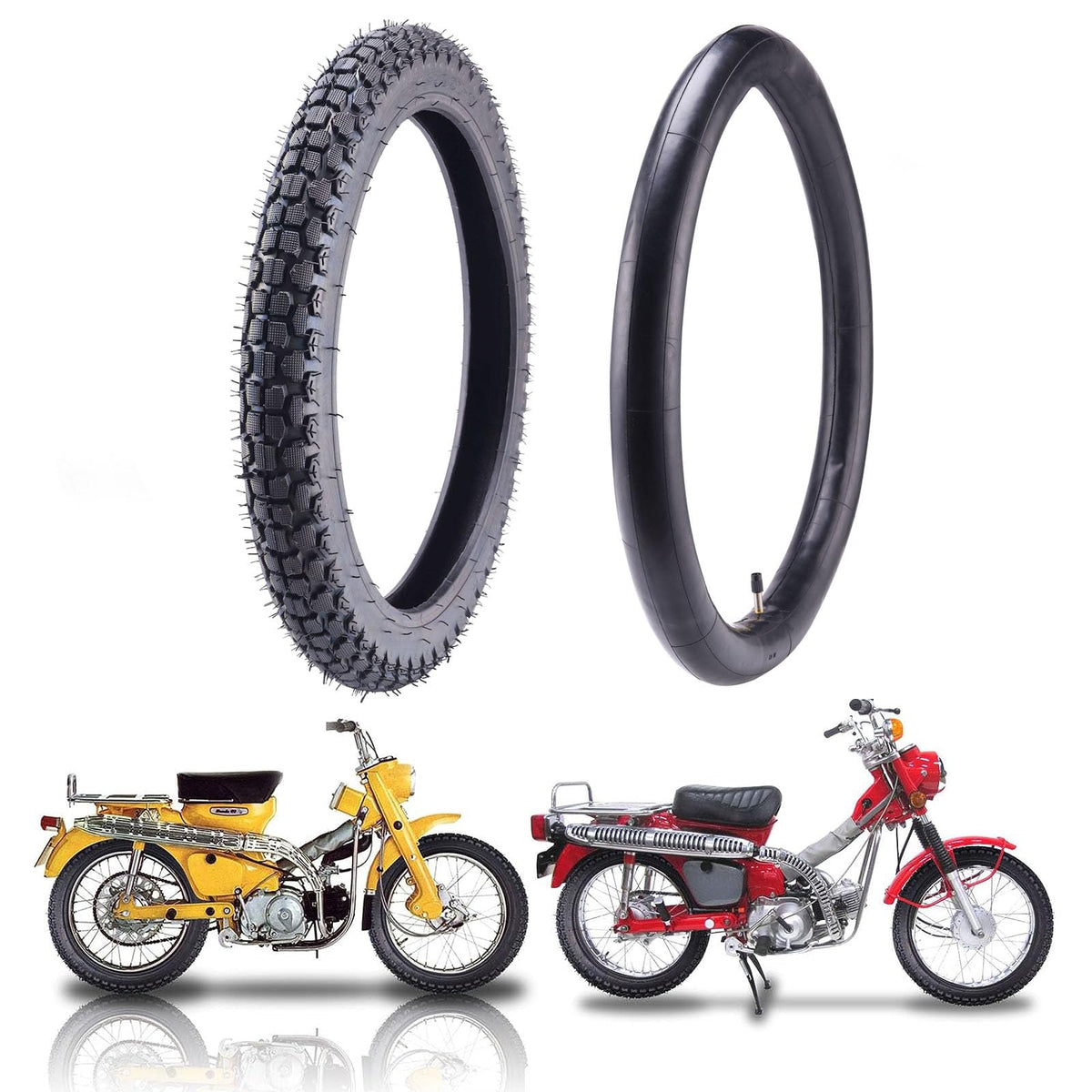 2.50/2.75-17 Motorcycle Tire and Inner Tube D5678