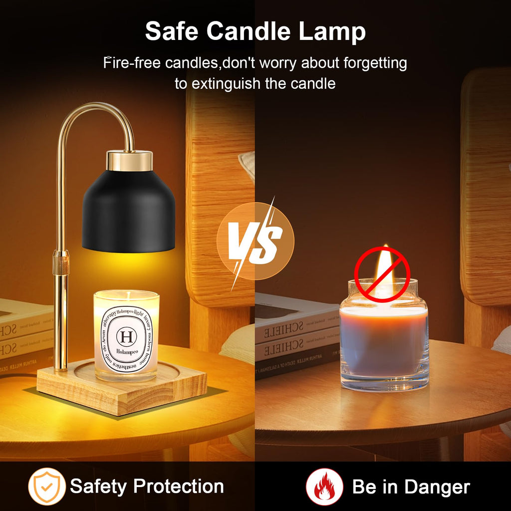 Adjustable Dimmable Electric Candle Warmer Lamp with Timer W692