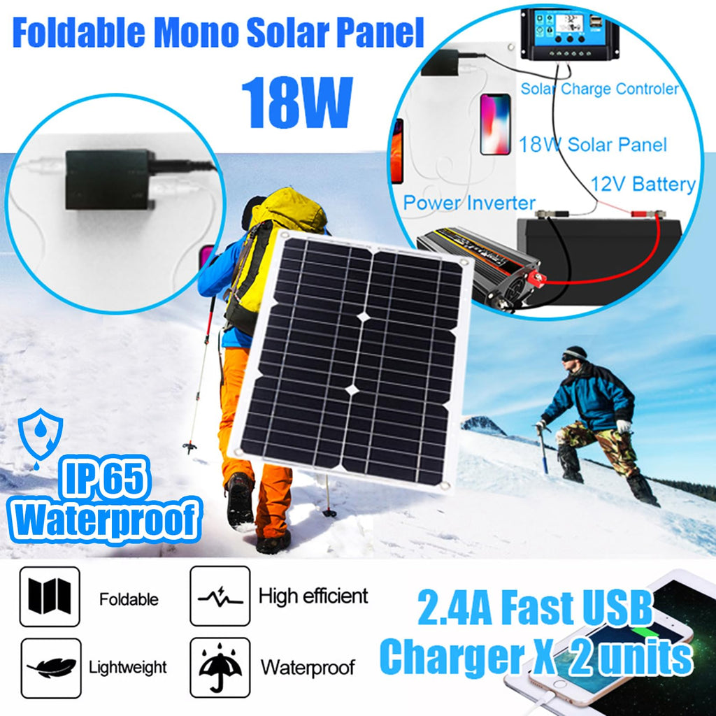 300W Off-Grid Solar Inverter Kit with 30A PWM Controller X6395