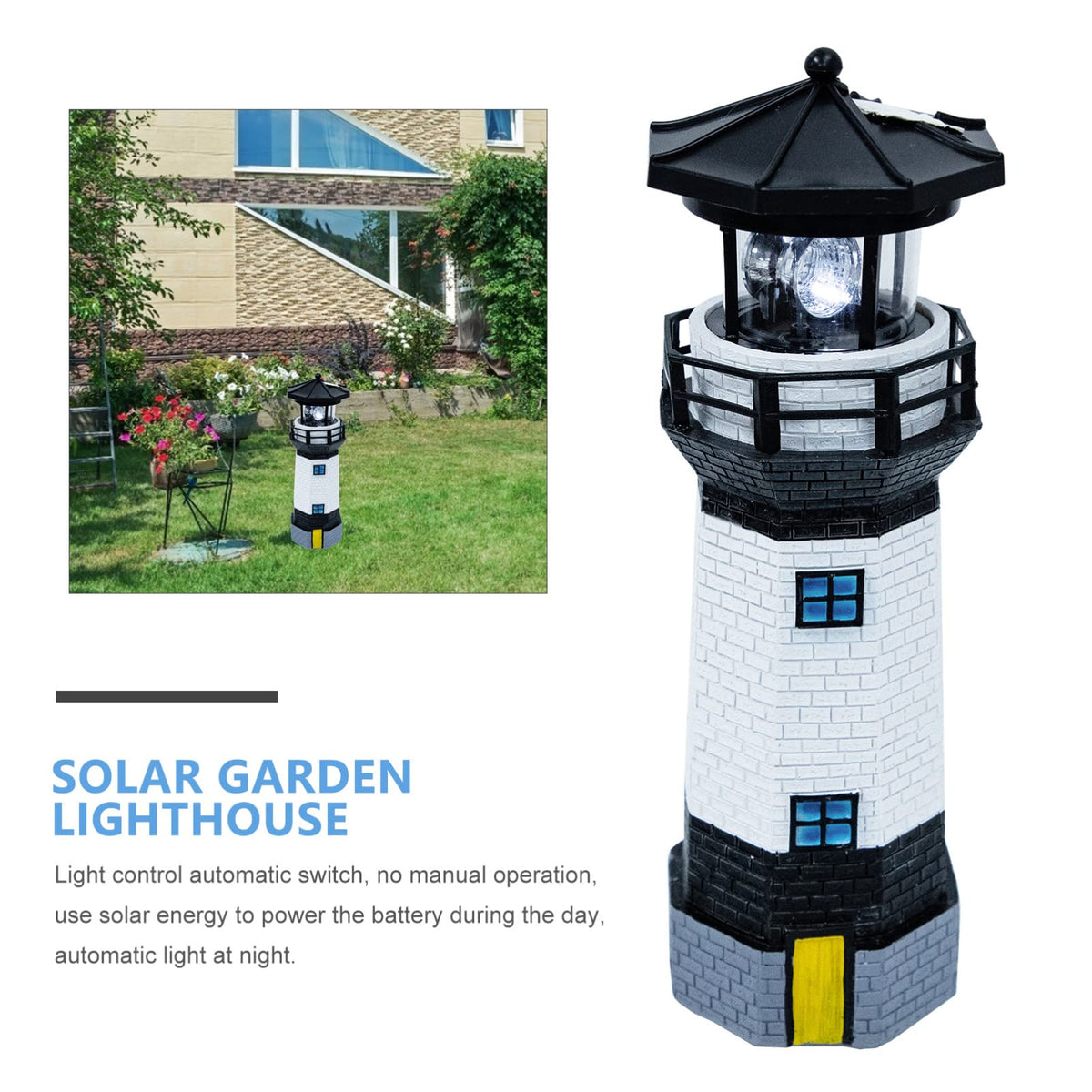 Solar Powered Rotating Garden Statue X426409