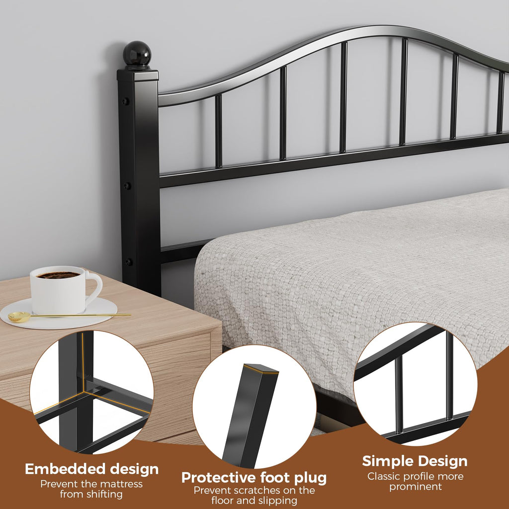 Full Size Bed Frames with Headboard T459