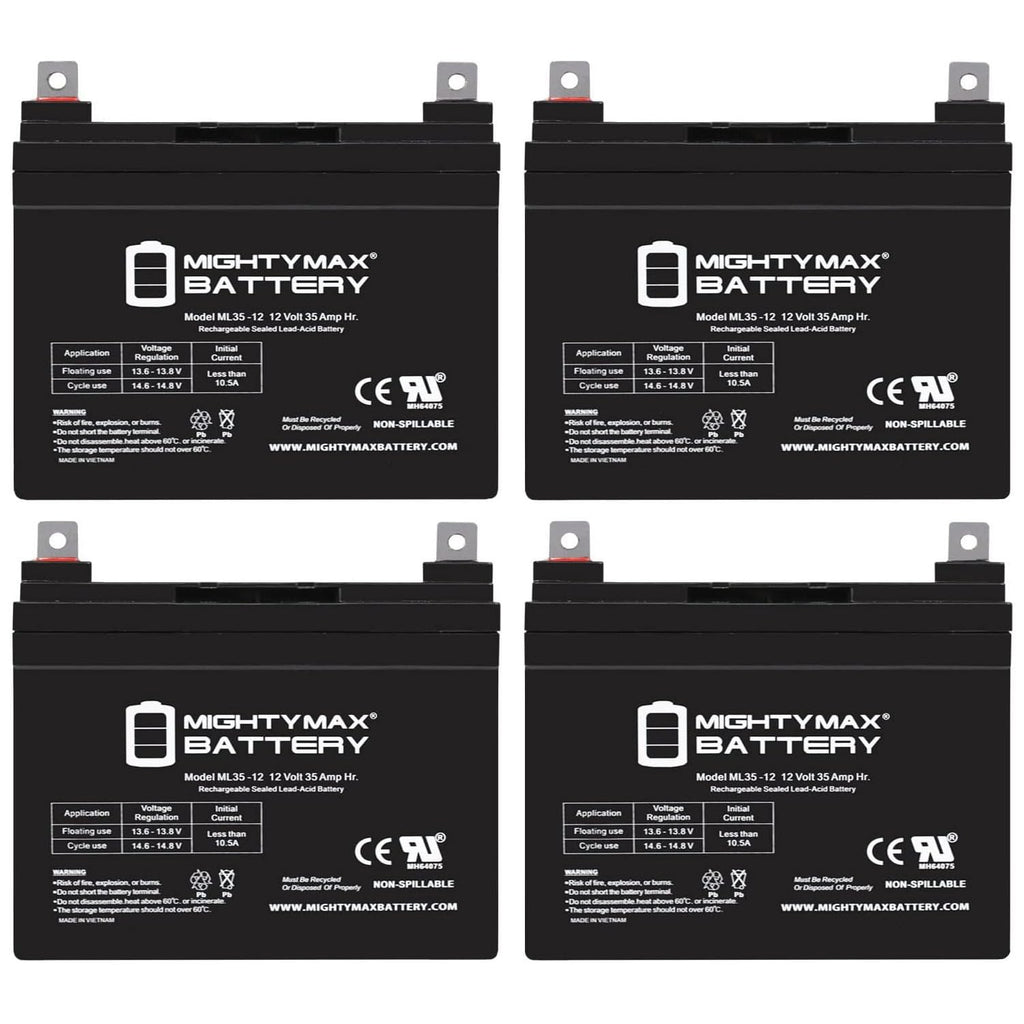 12V 35AH SLA Battery 4 Pack J730