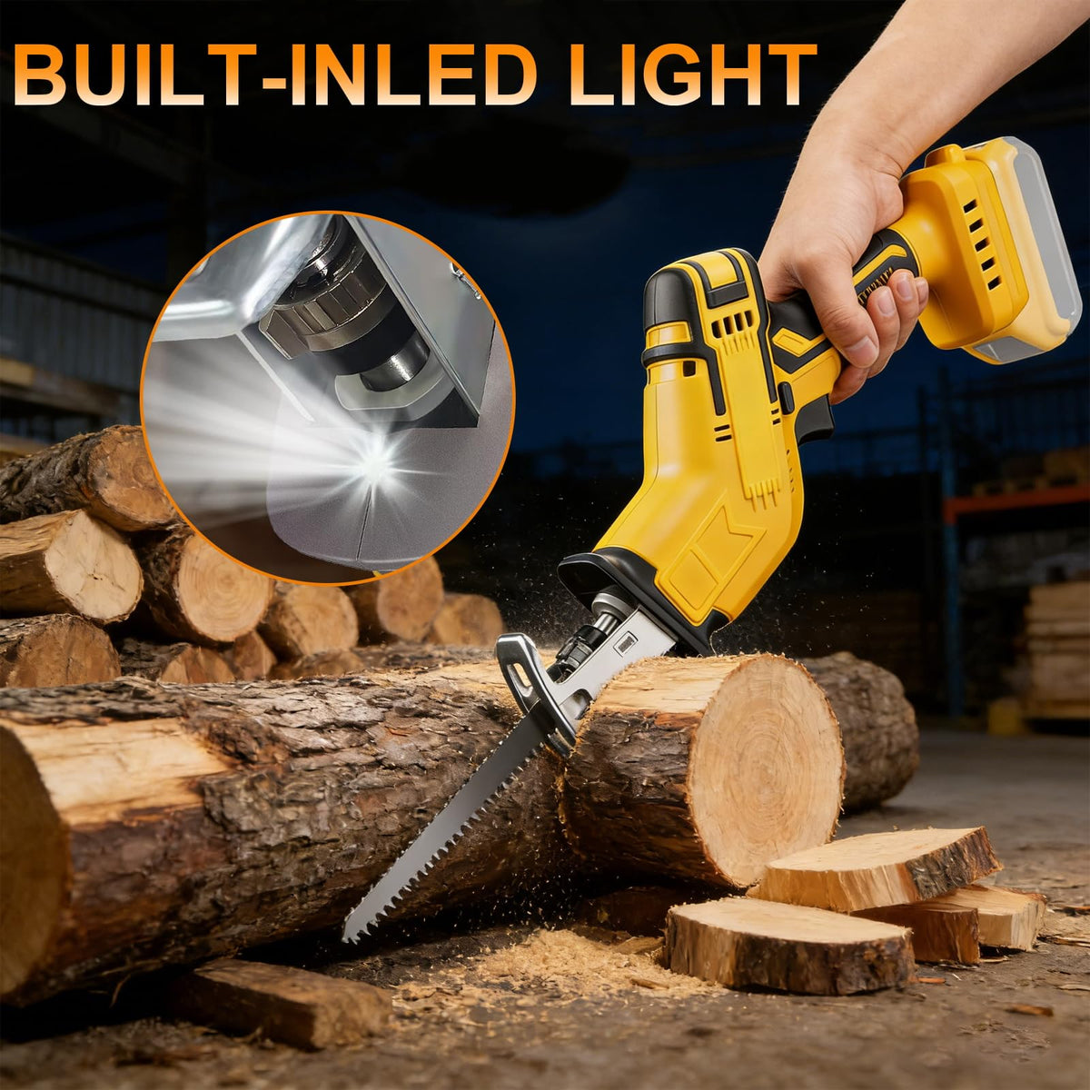 Cordless Reciprocating Saw 0-3500 SPM Variable Speed with 4 Blades G924