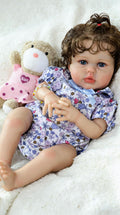 20 Inch Silicone Reborn Baby Doll with Curly Hair U155