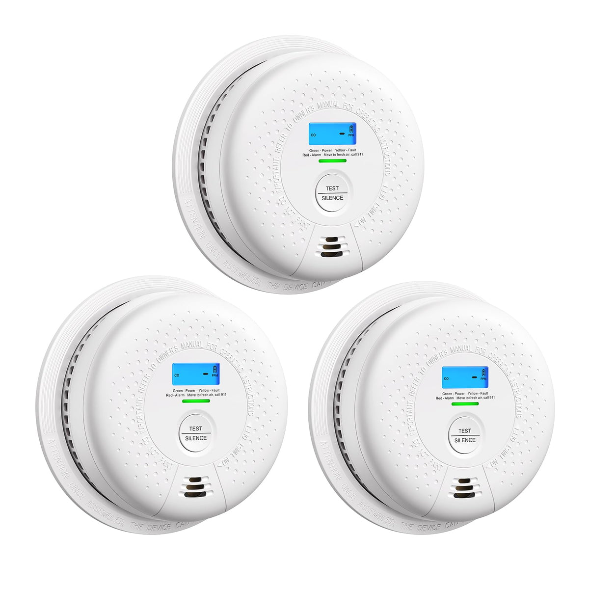 Smoke and Carbon Monoxide Detector 3-Pack Z406379