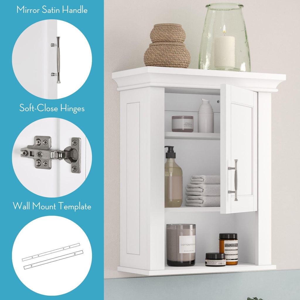 White Wall Mount Medicine Cabinet X479966
