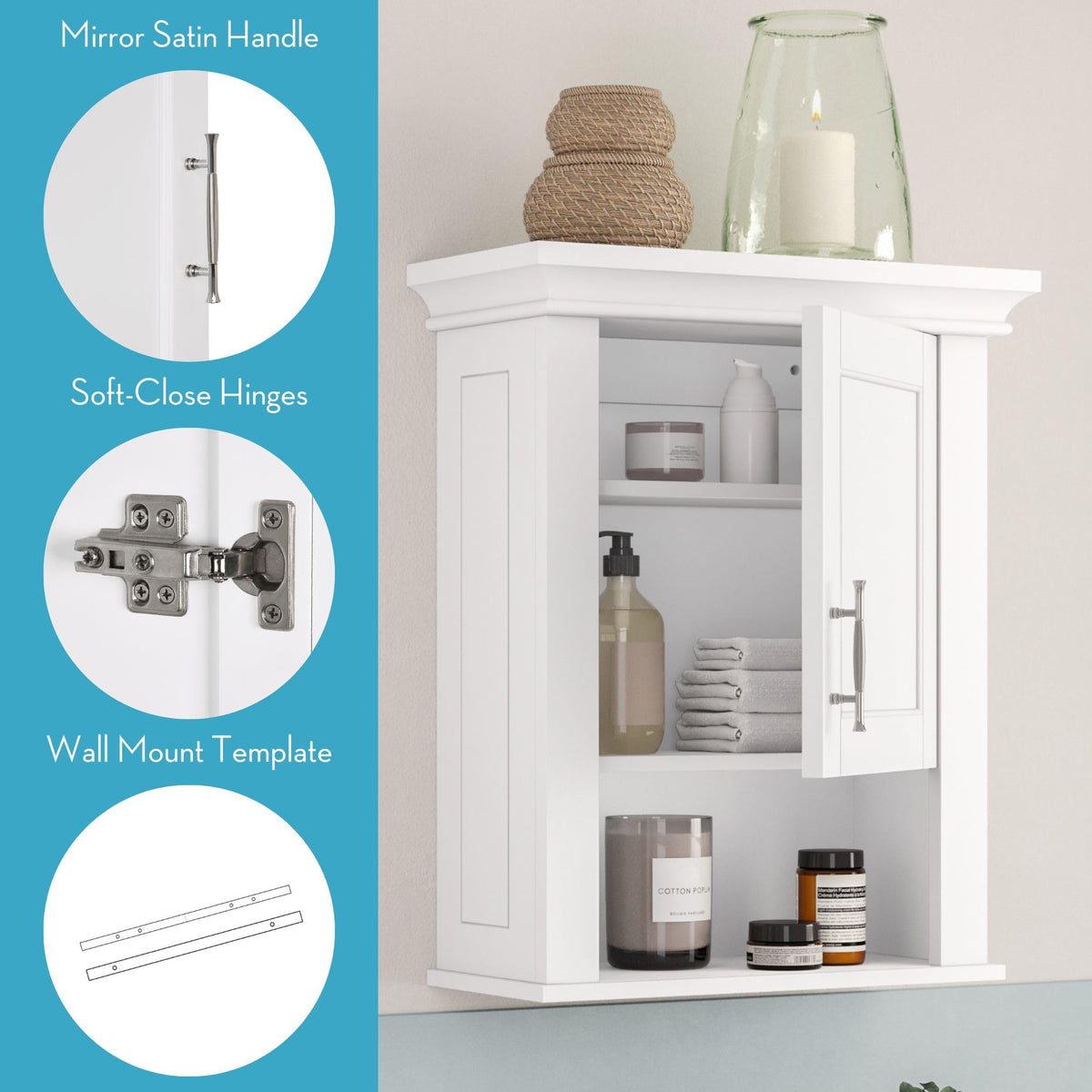 White Wall Mount Medicine Cabinet X479966