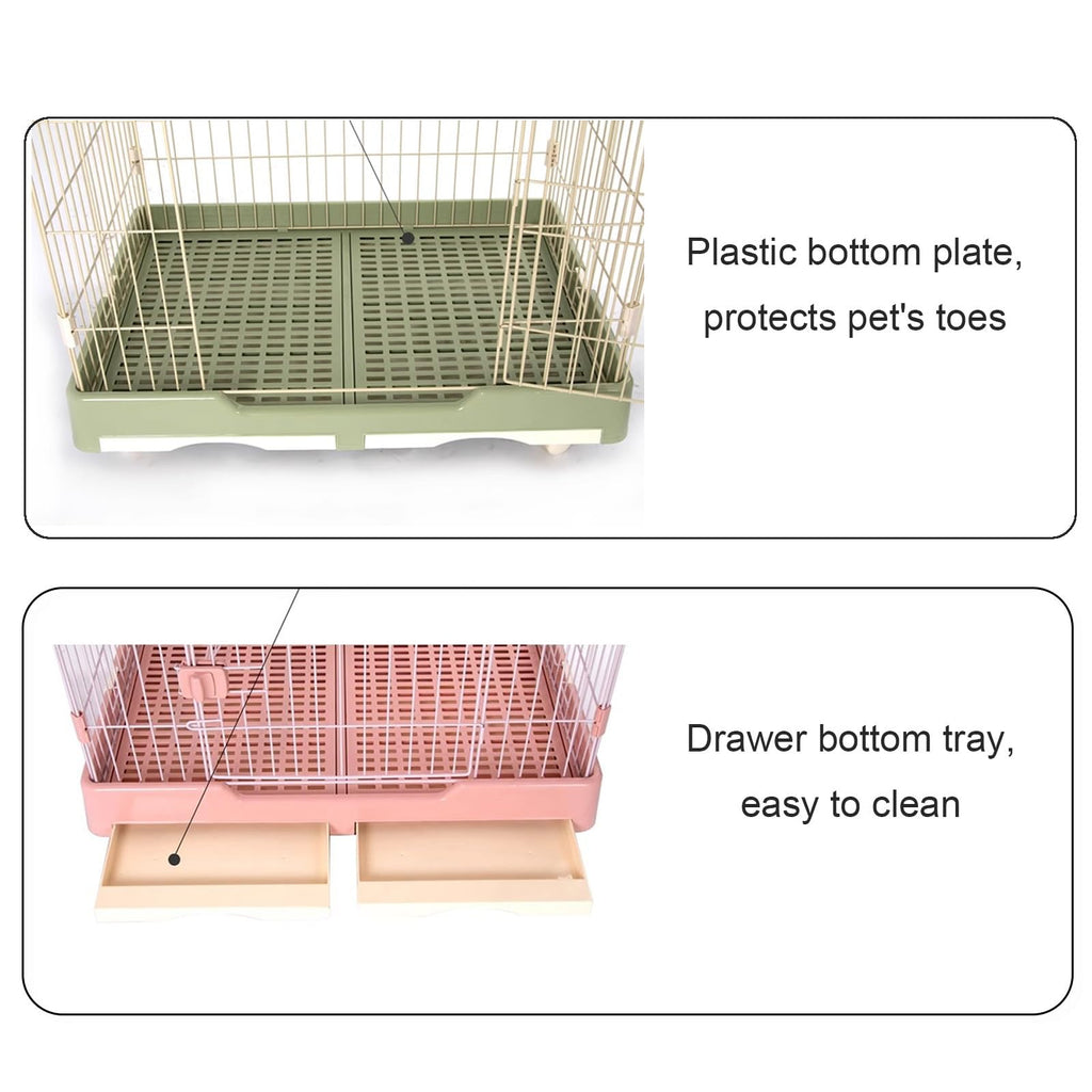 Foldable 4 Tier Detachable Cat Cage with Hammock Q491807