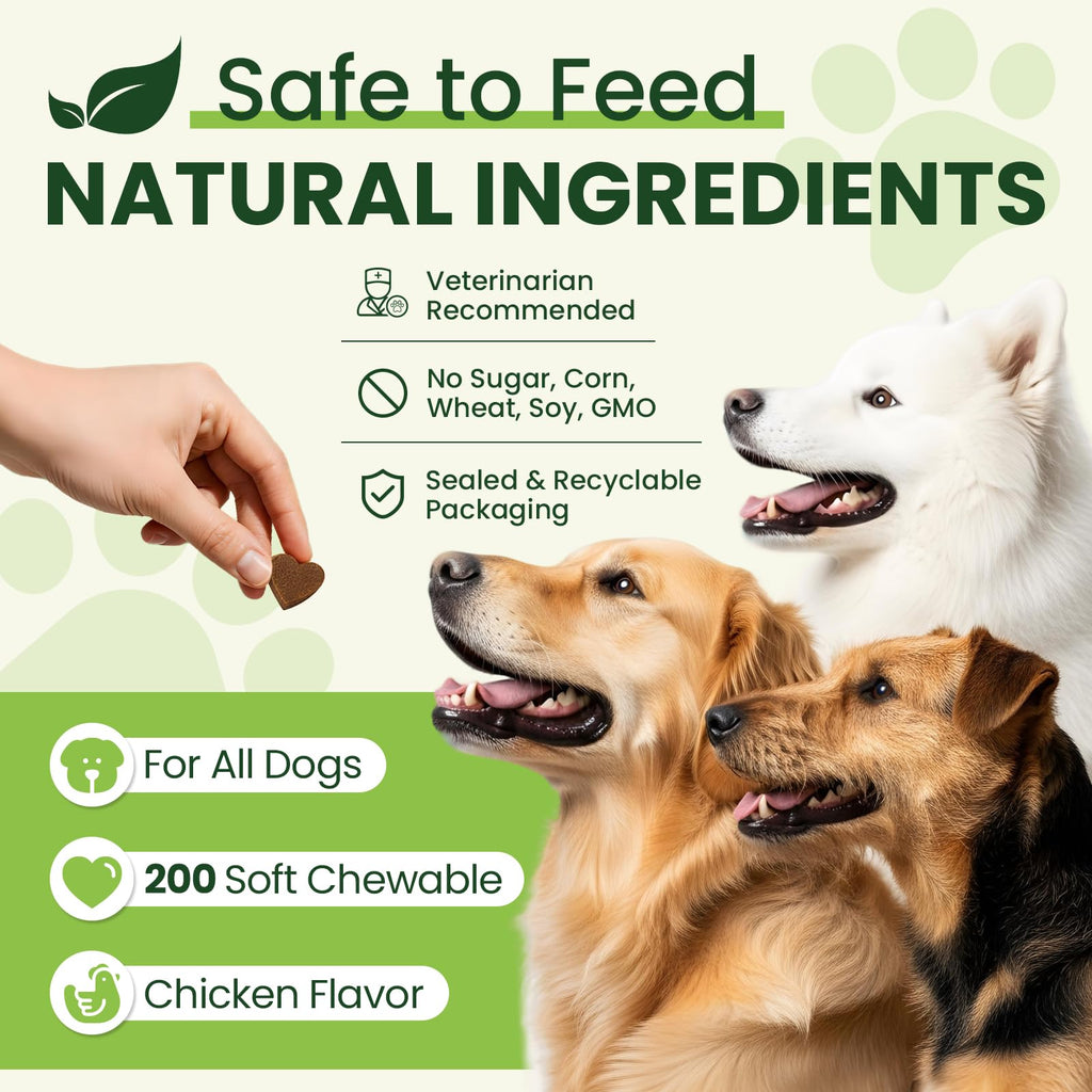Dog Vitamins and Supplements 200 Ct Multivitamin N2132