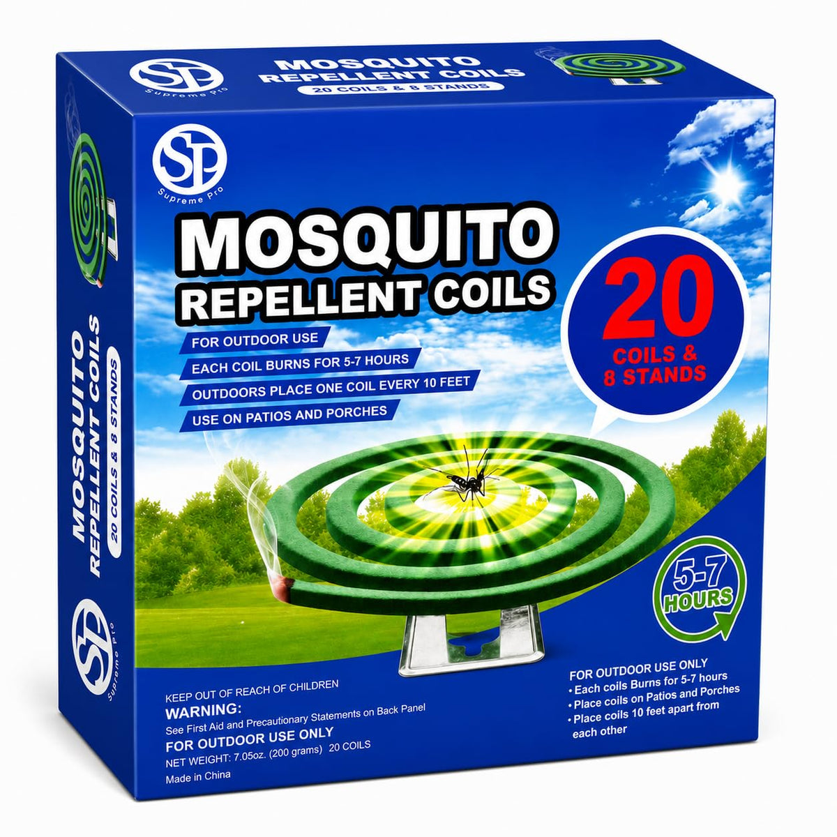 Mosquito Repellent Coils 20 Coils 8 Coil Stands M55932