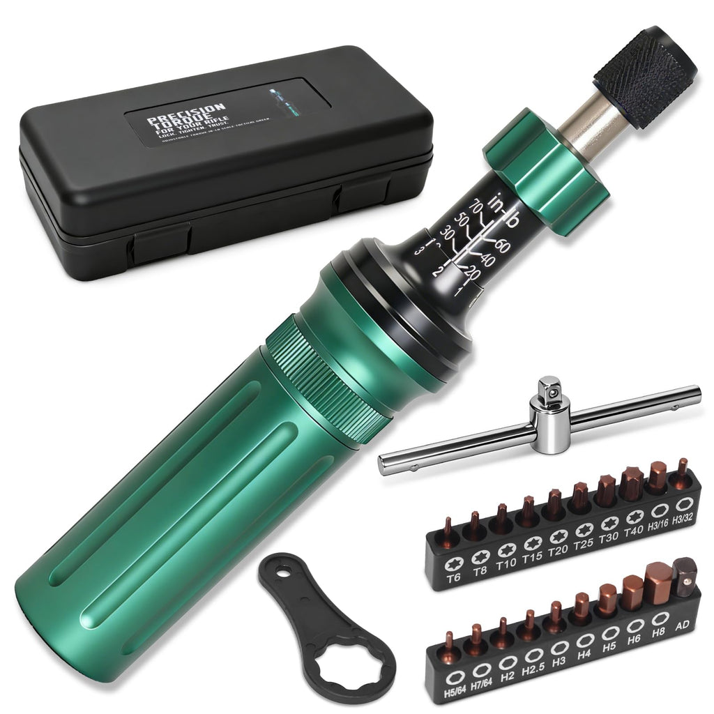 10-70 in-lb 1/4" Drive 24 PCS Torque Screwdriver Set W7863