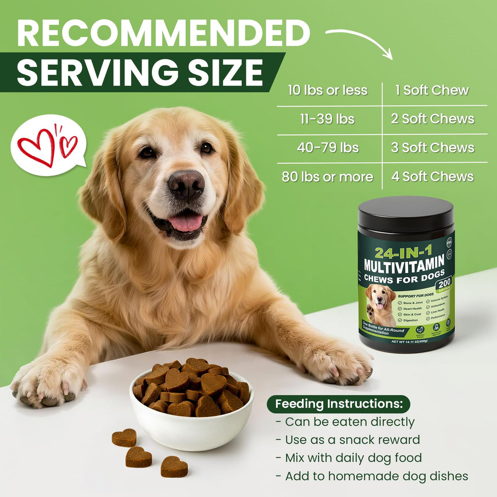 Dog Vitamins and Supplements 200 Ct Multivitamin N2132