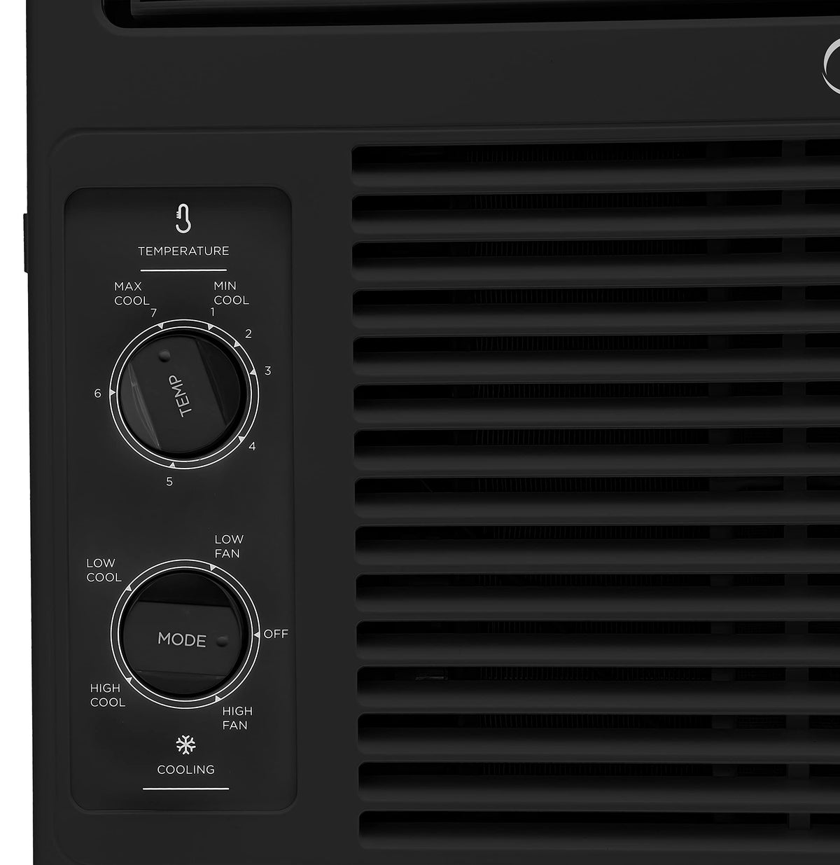 5,000 BTU Mechanical Window Air Conditioner, Black Y2172